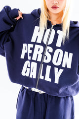 iconic logo print hoodie