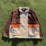 crazy color fleece half zip