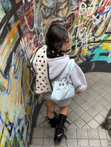 polka dot reversible muffler