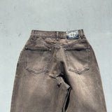 Rhinestone Buggy Denim Pants【9090 girl】