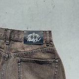 Rhinestone Buggy Denim Pants【9090 girl】