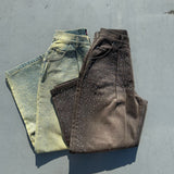 Rhinestone Buggy Denim Pants【9090 girl】