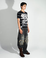 Grunge BORO 铆钉牛仔布
