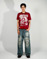 Grunge BORO 铆钉牛仔布
