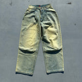 Rhinestone Buggy Denim Pants【9090 girl】