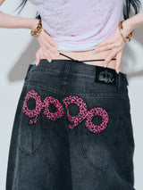 90 Logo Baggy Denim Pants