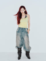 90 Logo Baggy Denim Pants