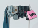 Tribal Logo Straight Denim Pants