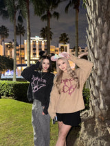 Front butterfly lame knit