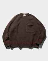 BIG POCKET FAIR ISLE LINE HEAVY SWEATER