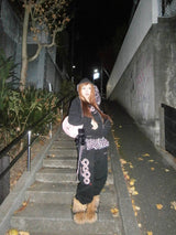 OG标志拉链连帽衫