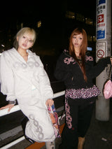 OG标志拉链连帽衫