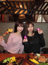 yung logo rhinestone fit ls tee