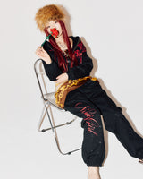 9090girl × umbro Cross Logo Glitter Zip Hoodie