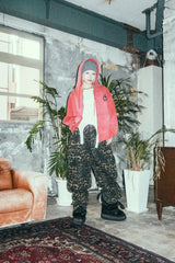 Cross ruler zip hoodie