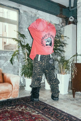 Cross ruler zip hoodie