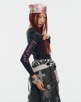 Y2K Denim Printed Buggy Pants