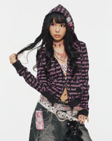 All Lettered Zip Hoodie