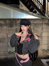 OG标志拉链连帽衫