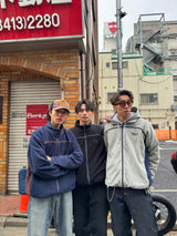 bicolor full zip fleece jacket