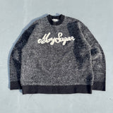 자카드 로고 니트