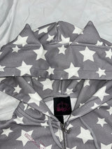 Cat-Ear Short Sleeve Zip Hoodie