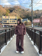 Universal logo lamé worm hoodie