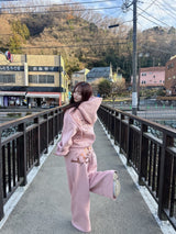 Universal logo lamé worm hoodie