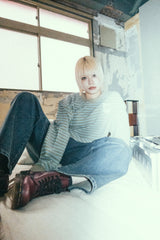 Doodle logo border long tee