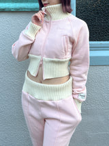 rib stand sweat jacket