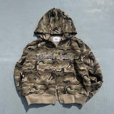 SC logo thermal zip hoodie