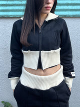 rib stand sweat jacket