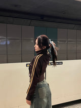 키스 스탠드 칼라 트랙 재킷