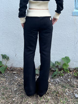 Rib Sweat Tuck Pants