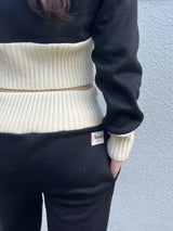 rib stand sweat jacket