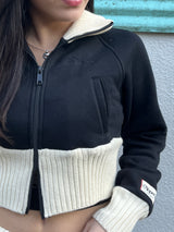 rib stand sweat jacket