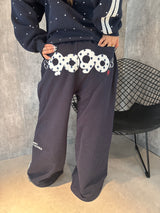 90 로고 도트 스웨트 팬츠