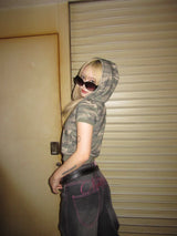 Ninety Girl Short Sleeve Zip Hoodie