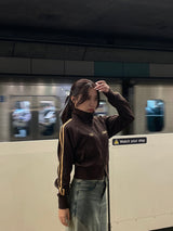 키스 스탠드 칼라 트랙 재킷