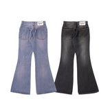 blast damage flare denim