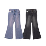 blast damage flare denim