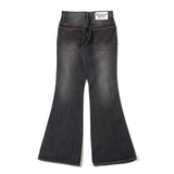 blast damage flare denim