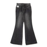 blast damage flare denim