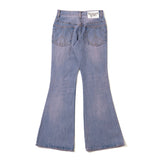 blast damage flare denim