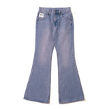 blast damage flare denim