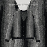 MULCH STRIPE MOHAIR CARDIGAN