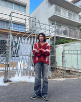 MULCH STRIPE MOHAIR CARDIGAN