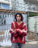 MULCH STRIPE MOHAIR CARDIGAN