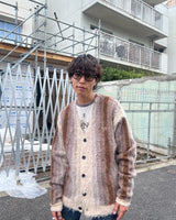 MULCH STRIPE MOHAIR CARDIGAN