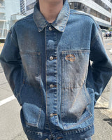 vintage patch denim jacket-2
